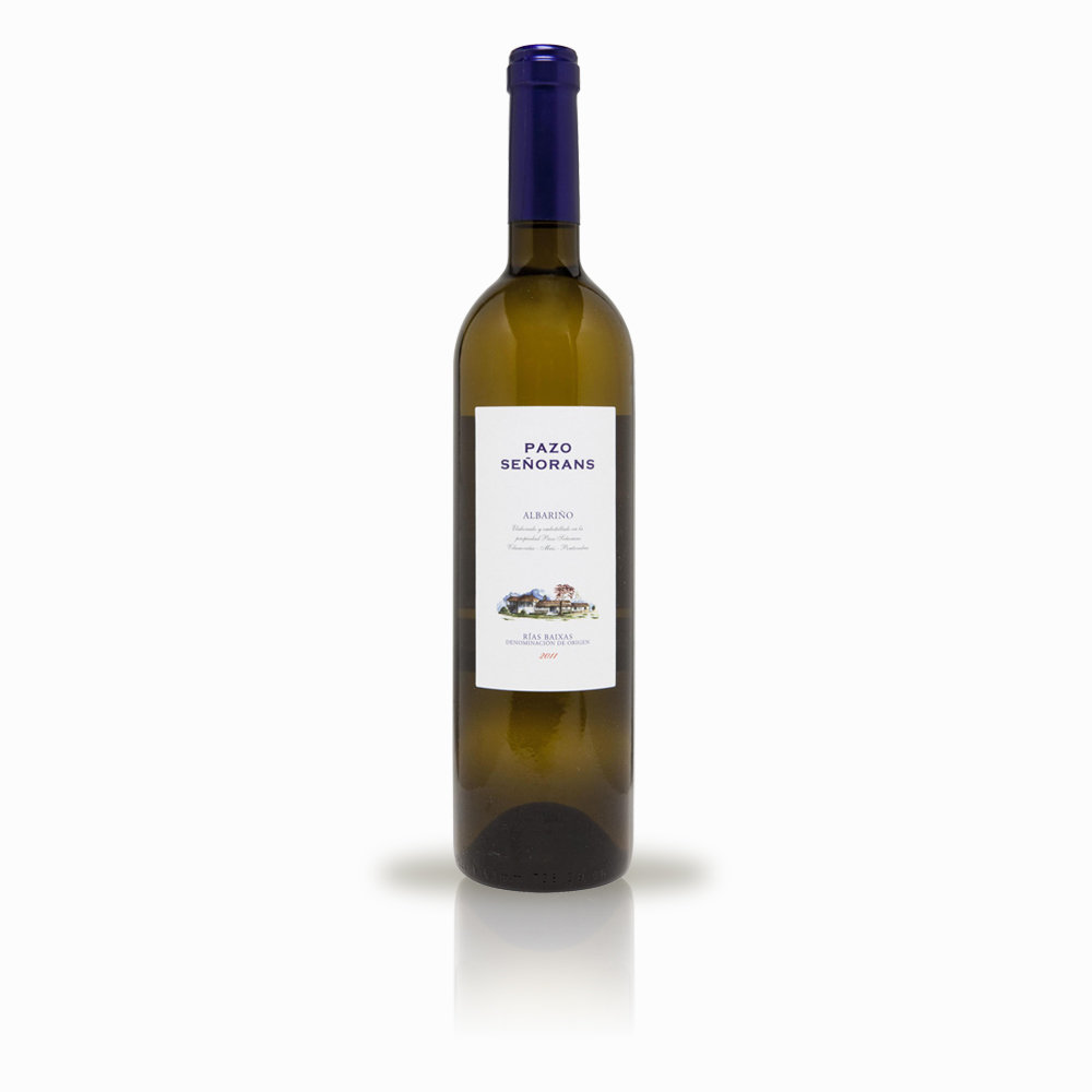 Vino blanco albariño D.O. Rías Baixas PAZO SEÑORANS, 75 cl.