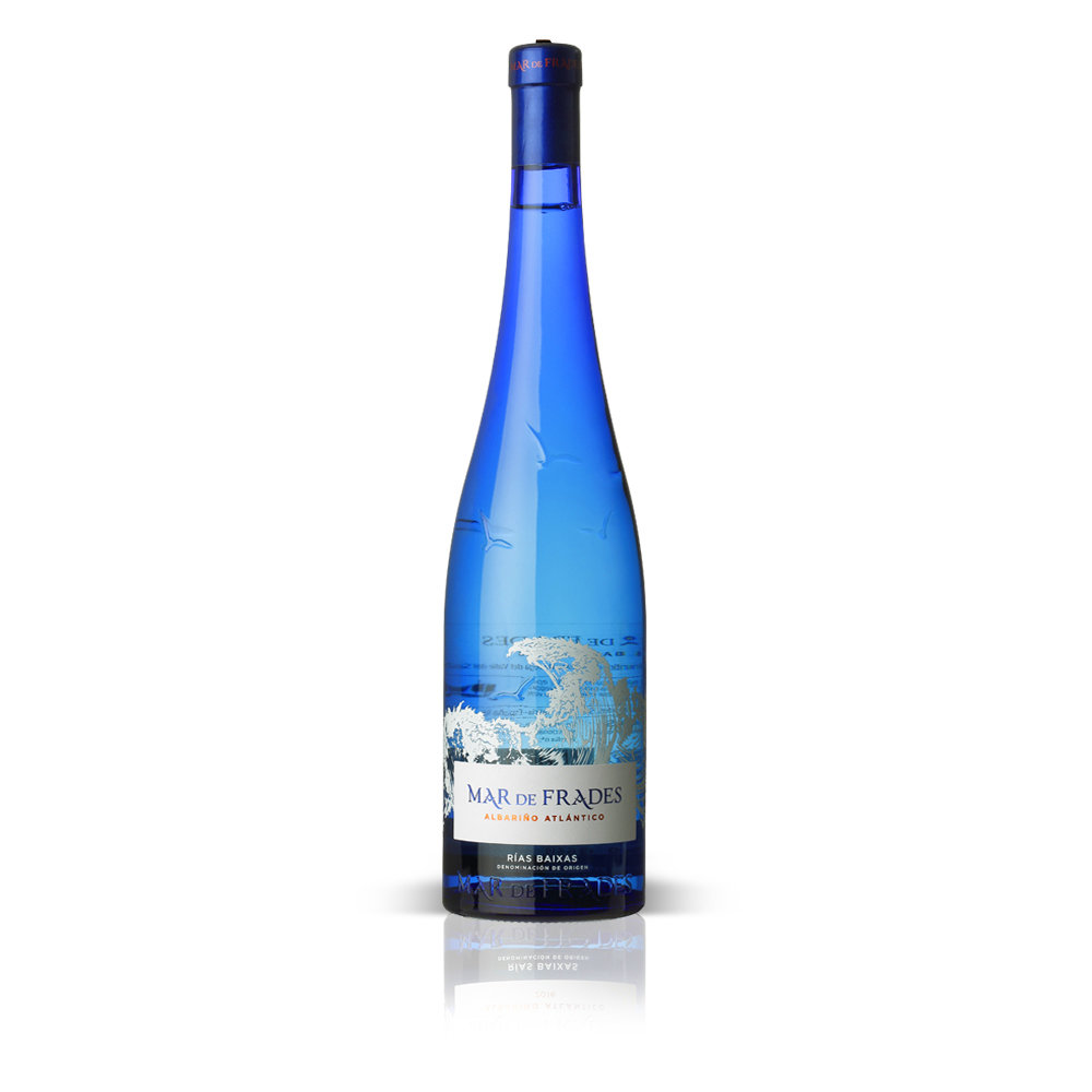 Vino blanco albariño D.O. Rías Baixas MAR DE FRADES, 75 cl.