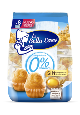Magdalenas LA BELLA EASO 0% azucar formato familiar
