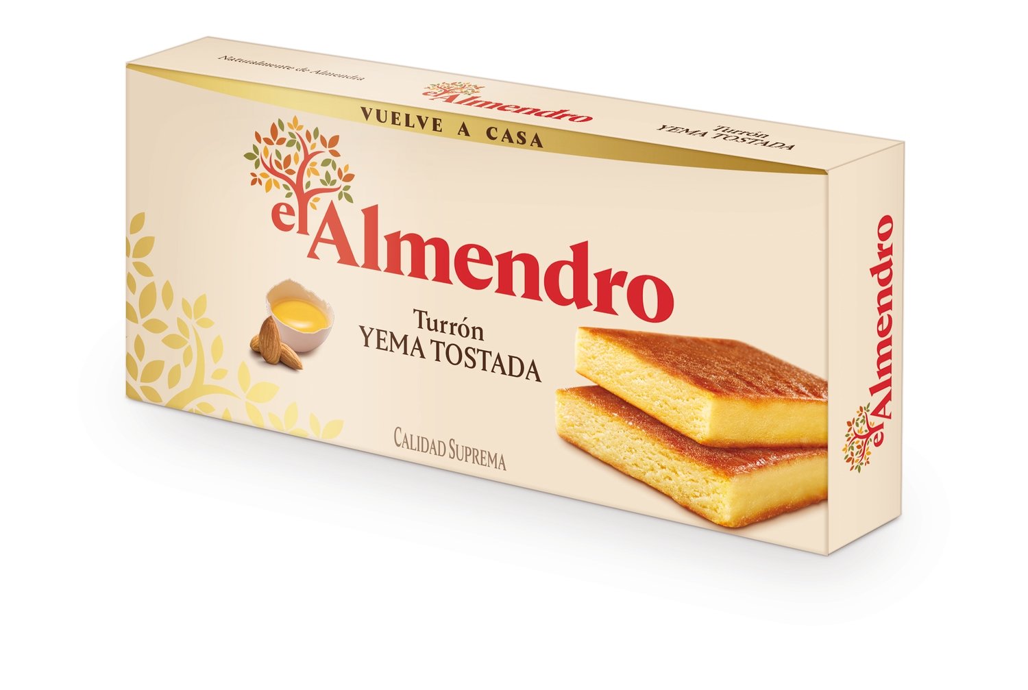 Turrón de yema tostada EL ALMENDRO 250 g.