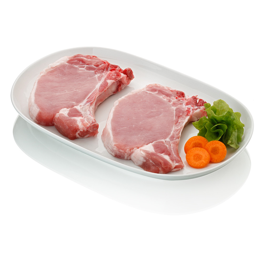 Chuleta de lomo de cerdo.