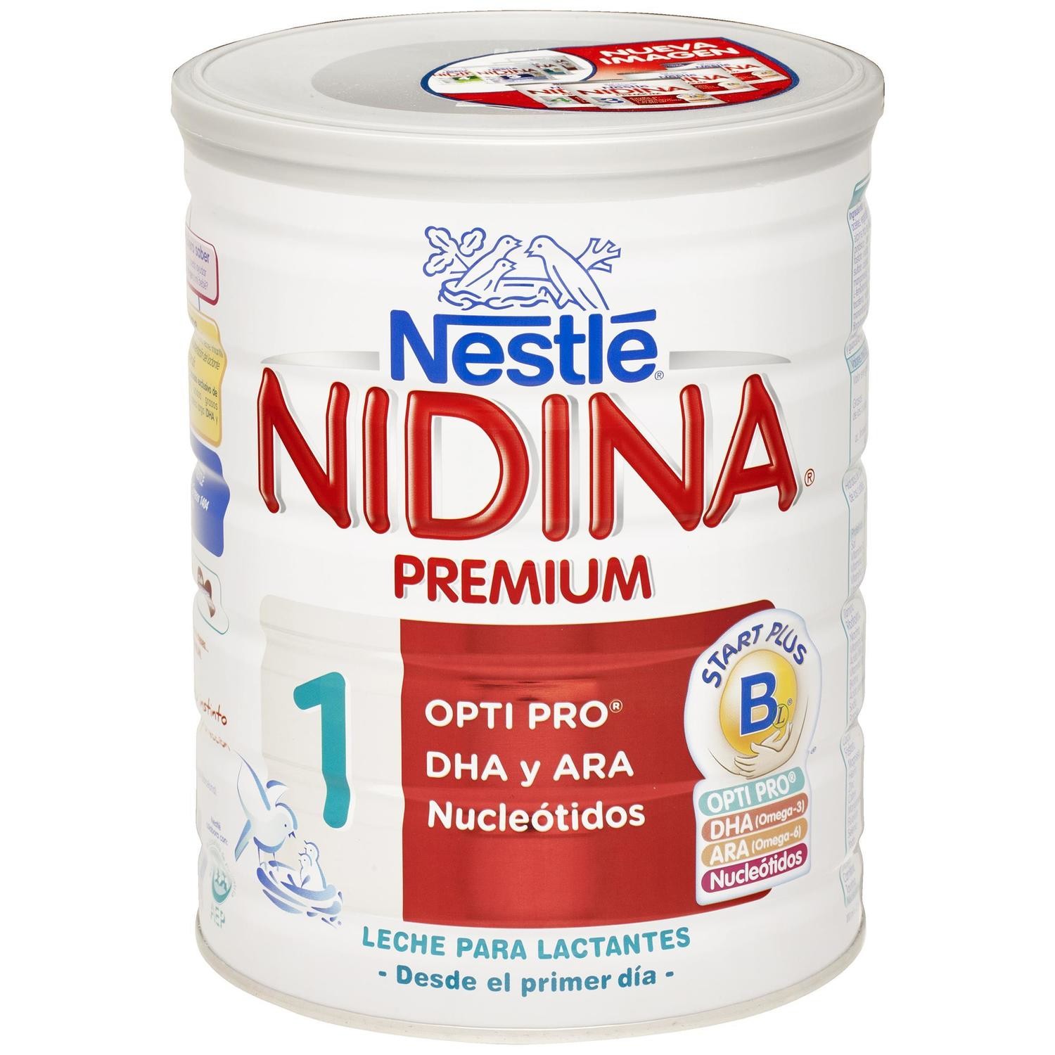 Leche el polvo para lactantes NIDINA PREMIUM 1 de NESTLÉ.