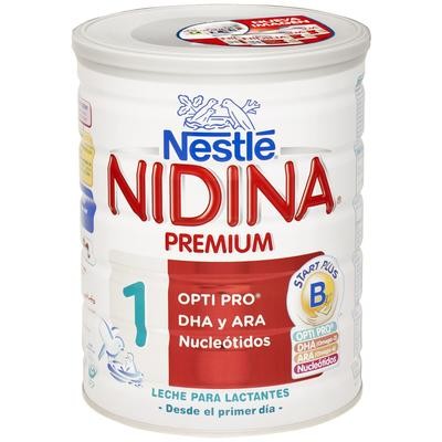 Leche el polvo para lactantes NIDINA PREMIUM 1 de NESTLÉ.