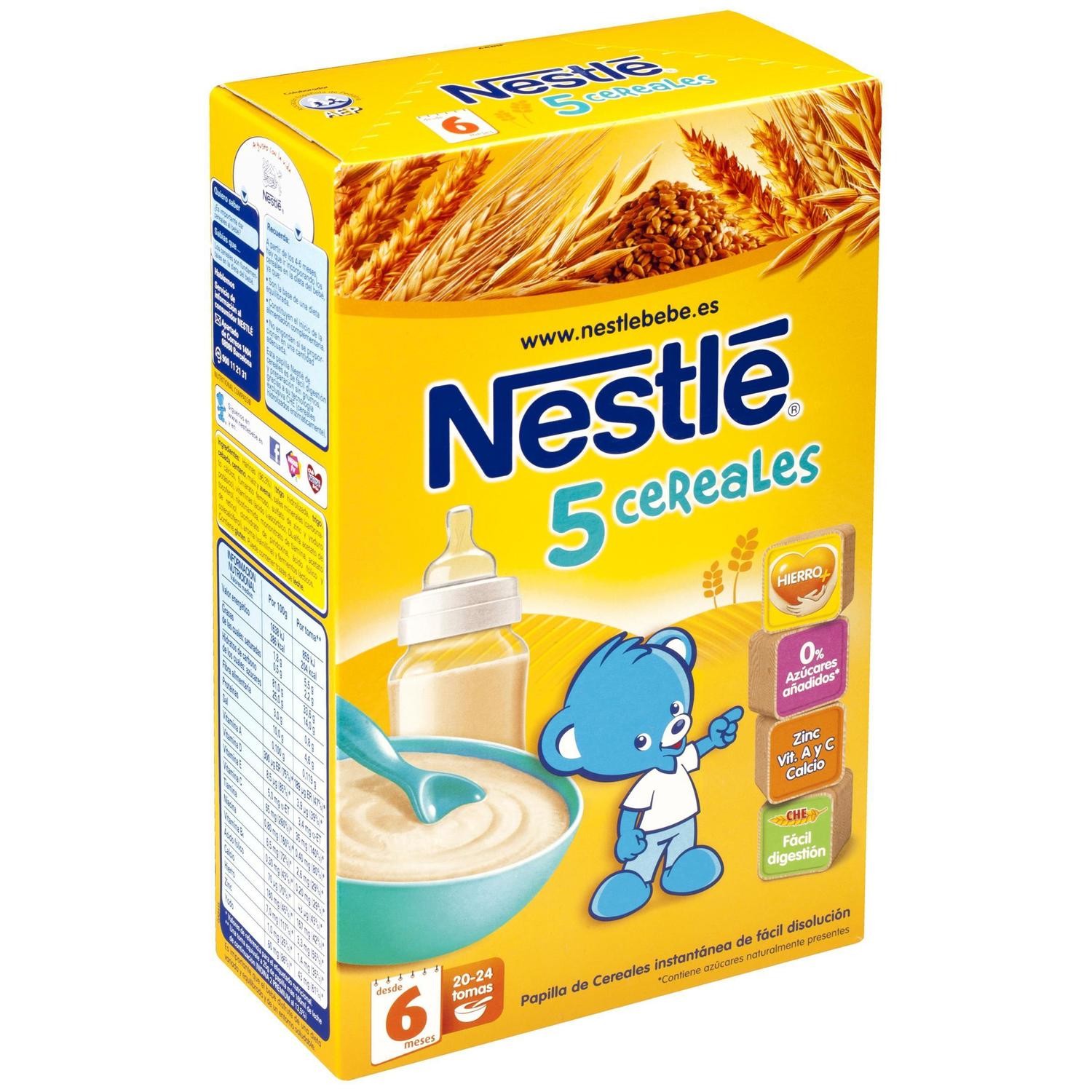Papilla 5 cereales de NESTLÉ.