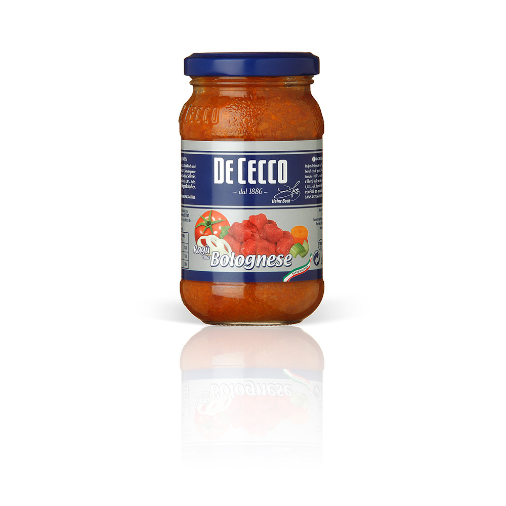 Ragú a la bolognese de DE CECCO.