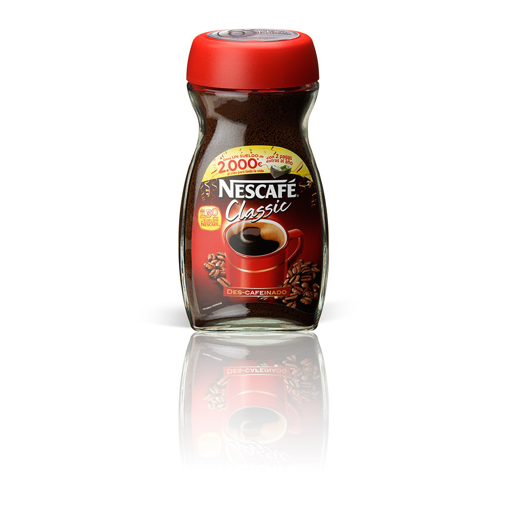 Café descafeinado soluble classic de NESCAFÉ.