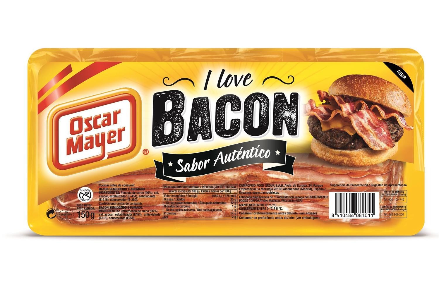 Bacon loncheado de OSCAR MAYER.