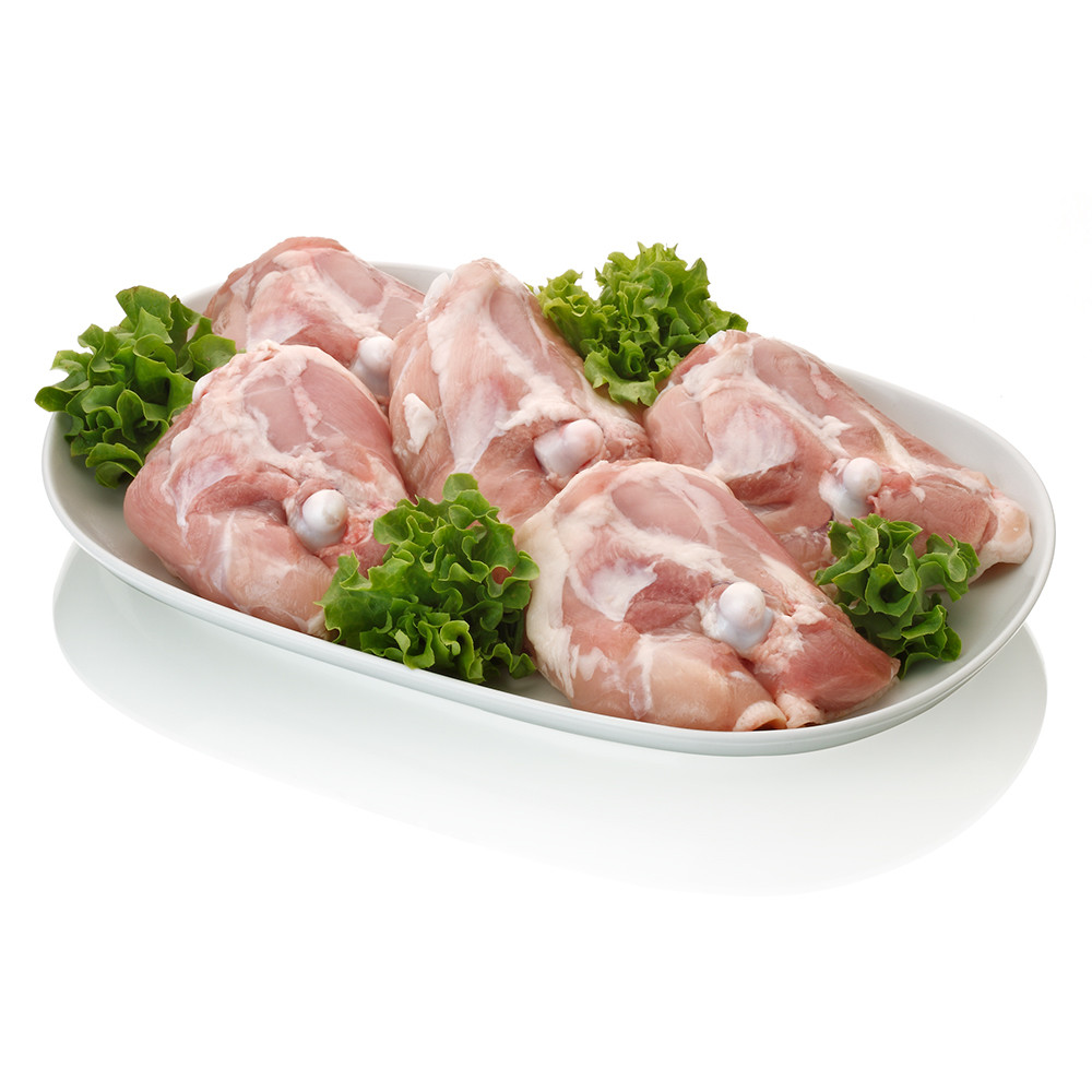 Contramuslos de pollo.