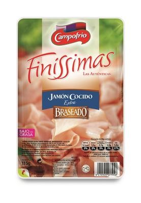 Finissimas jamón cocido braseado extra de CAMPOFRÍO.