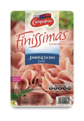 Finissimas de jamón cocido extra de CAMPOFRÍO.