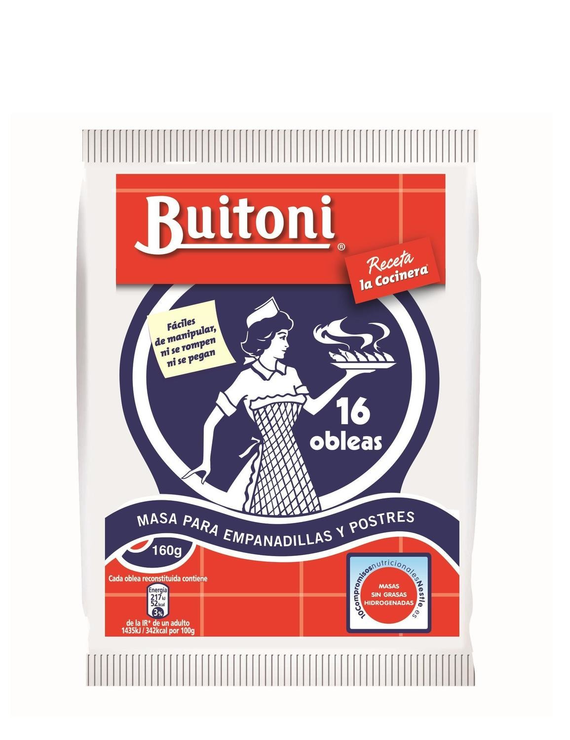 Masa para empanadillas y postres pequeñas BUITONI.