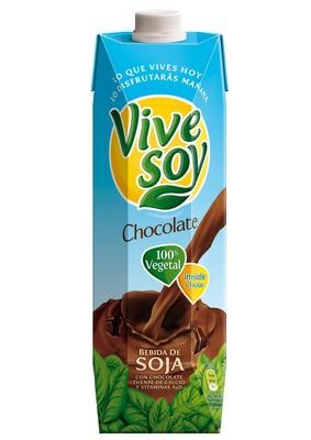 Bebida de soja con chocolate VIVE SOY 1 l.