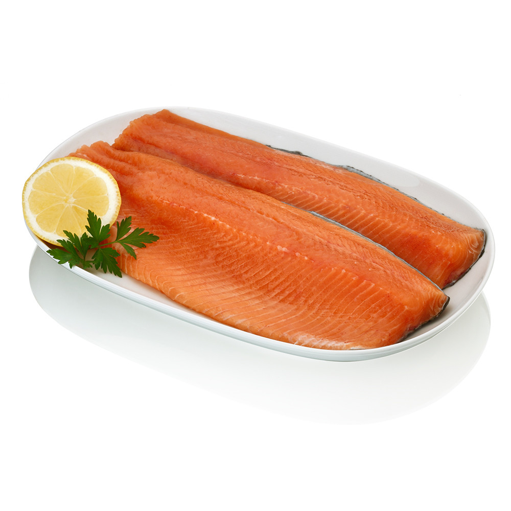 Trucha asalmonada en filetes.