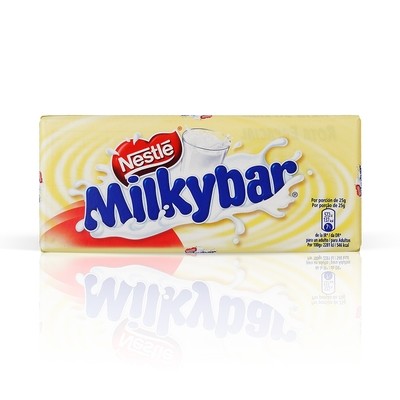 Chocolate blanco MYLKIBAR de NESTLÉ.