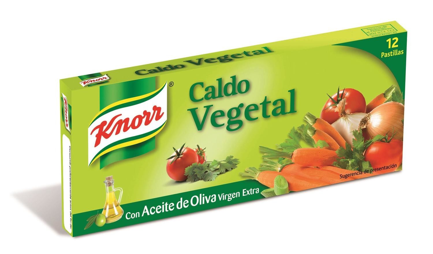 Caldo vegetal de KNORR (12 pastillas)
