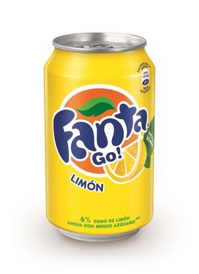 FANTA sabor limón en lata (33 cl).