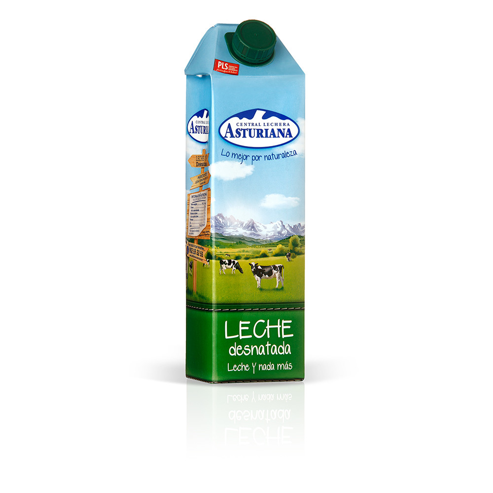 Leche desnatada CENTRAL LECHERA ASTURIANA.