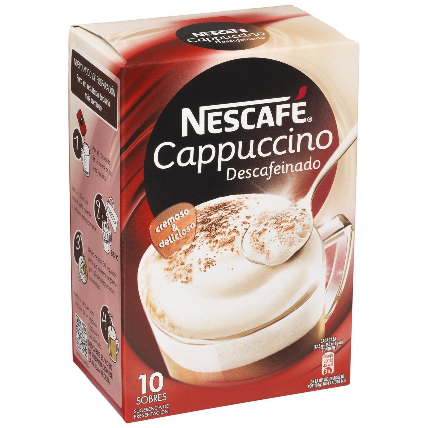 Café cappuccino descafeinado NESCAFÉ.