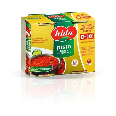 Pisto fritada de verduras de HIDA (pack 2).