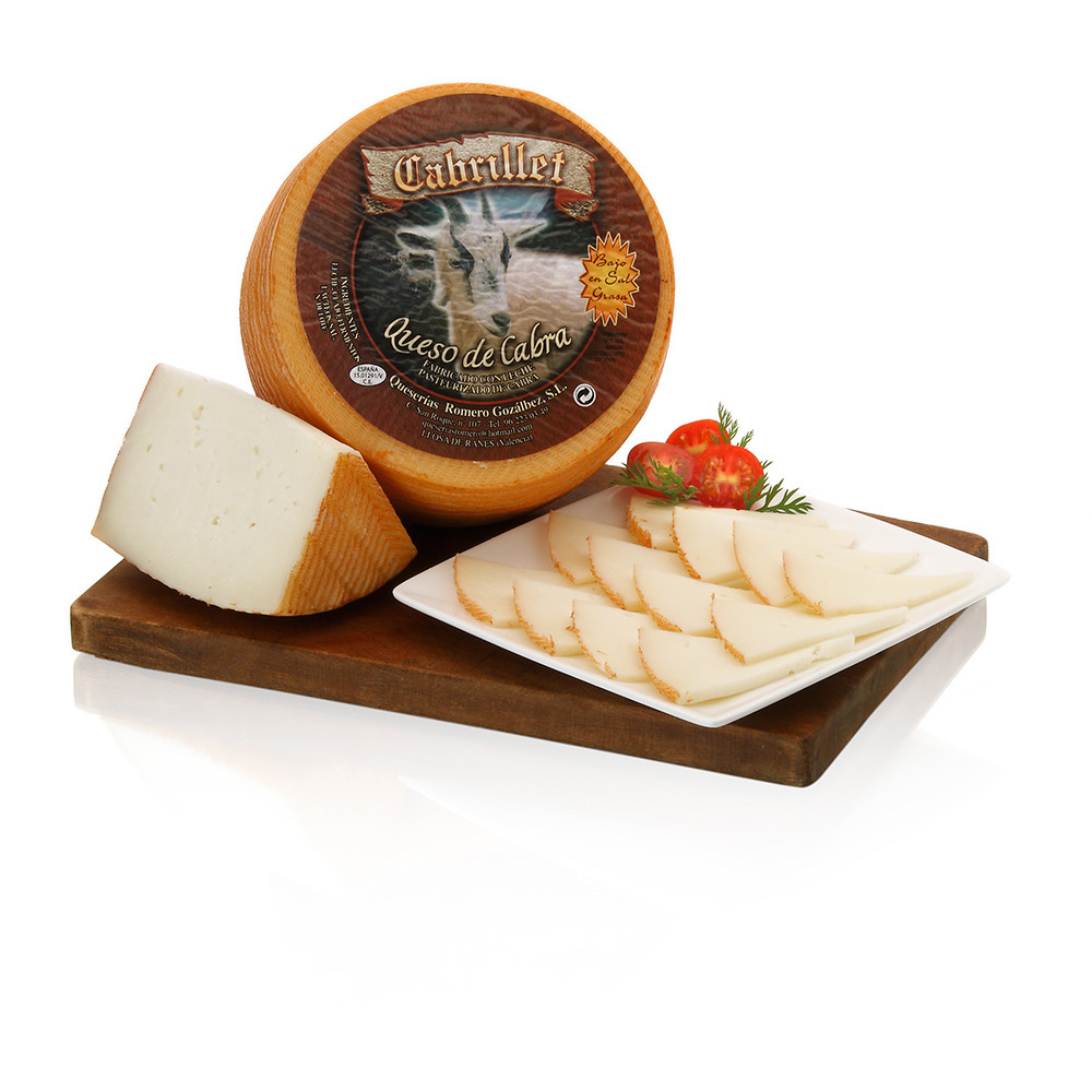 Queso de cabra bajo en sal y grasa CABRILLET.
