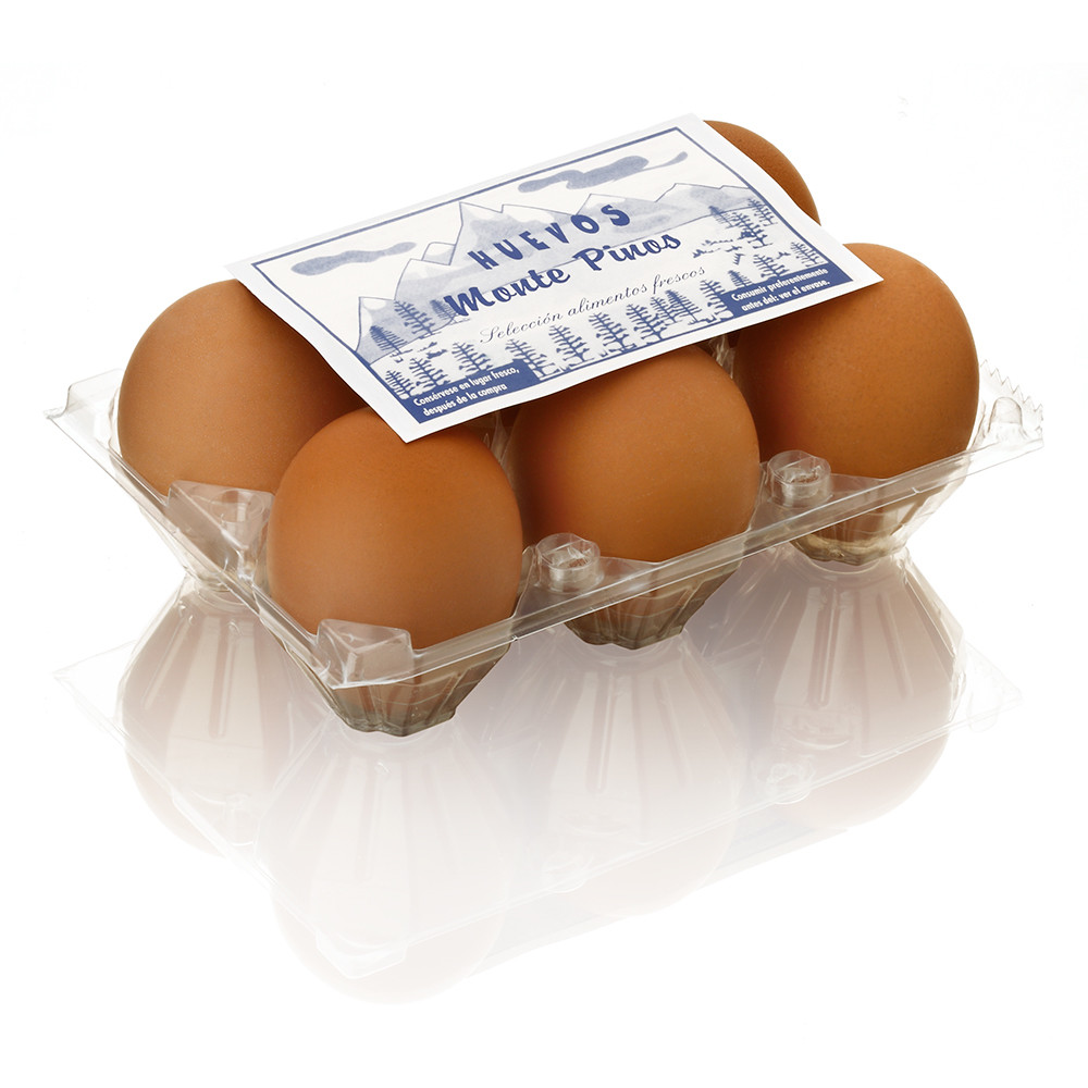 6 Huevos talla XL.