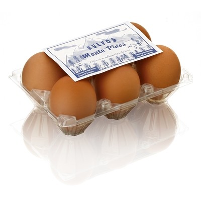 6 Huevos talla XL.