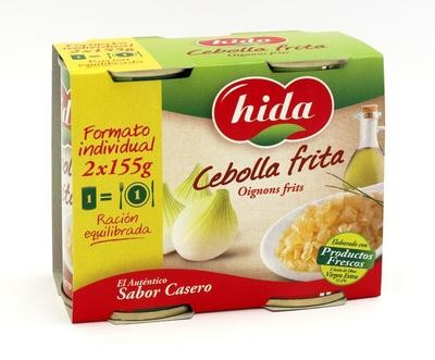 Cebolla frita en aceite de oliva HIDA (pack 2).