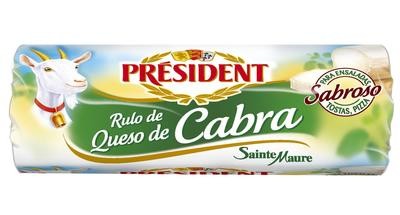 Rulo de queso de cabra de PRÉSIDENT.