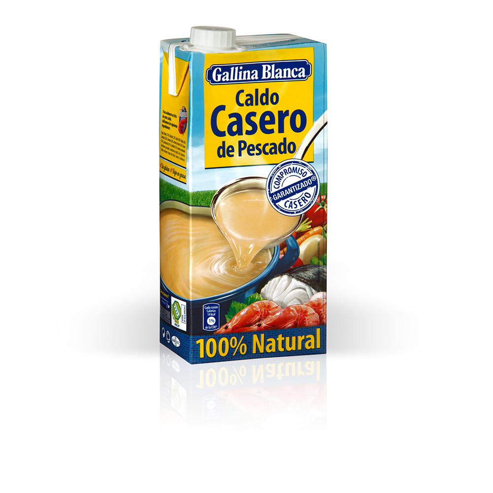 Caldo de pescado casero GALLINA BLANCA (1 litro).