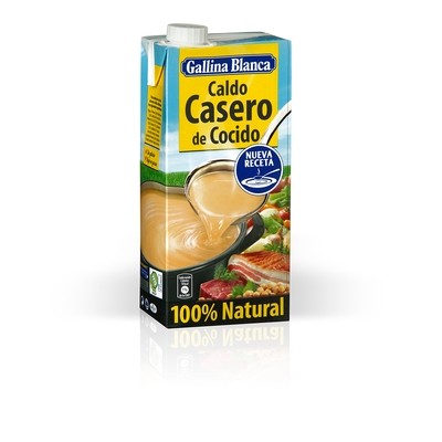 Caldo casero de cocido GALLINA BLANCA (1 litro).