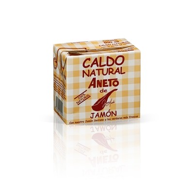 Caldo natural de jamón ANETO (500 ml).