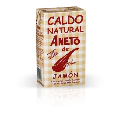 Caldo natural de jamón ANETO (1 litro).