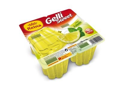 Gelatina sabor limón sin gluten GELLI de REINA.