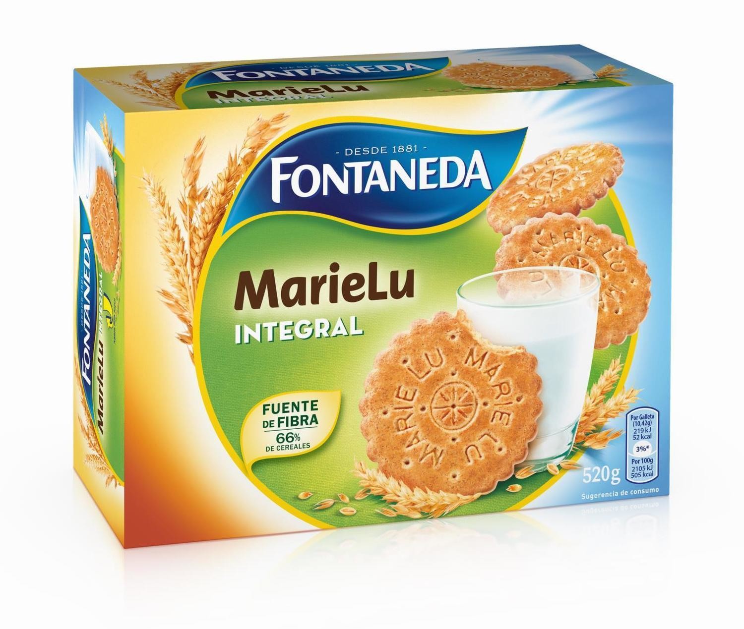 Galletas Marielu Integral Fontaneda 520 Gr