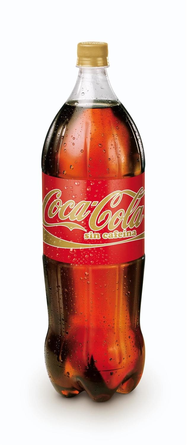 COCA COLA sin cafeína en botella (2 litros).