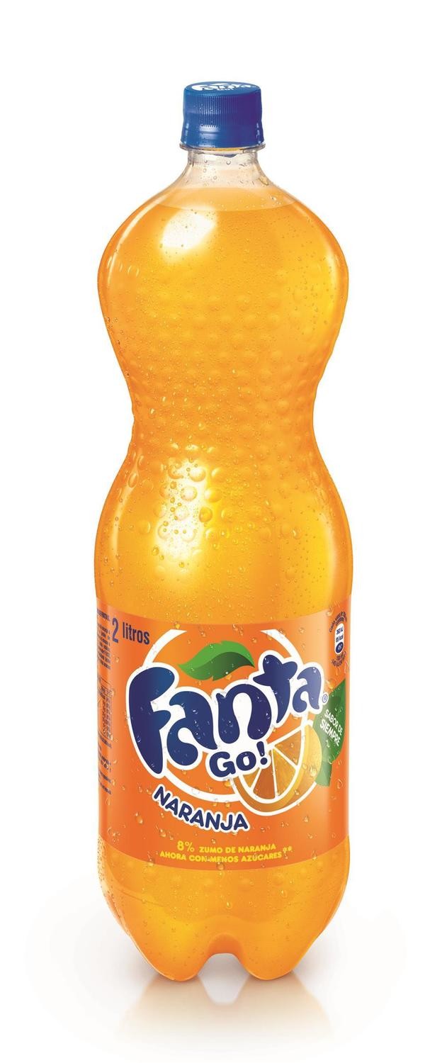FANTA de naranja en botella (2 litros).