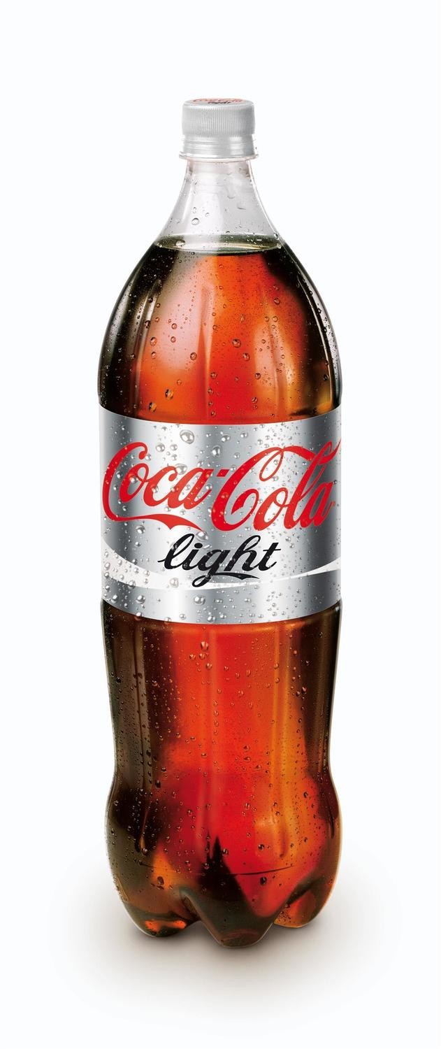 COCA COLA light en botella (2 litros).