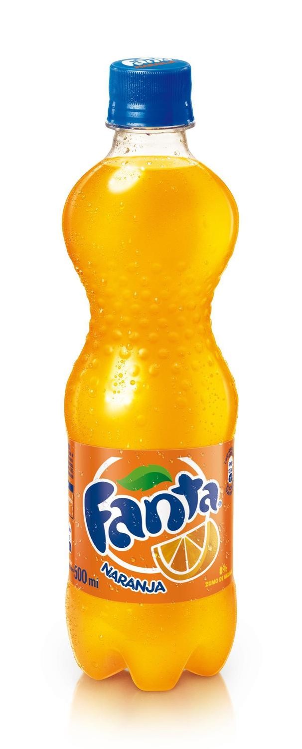 FANTA de naranja en botella (50 cl).