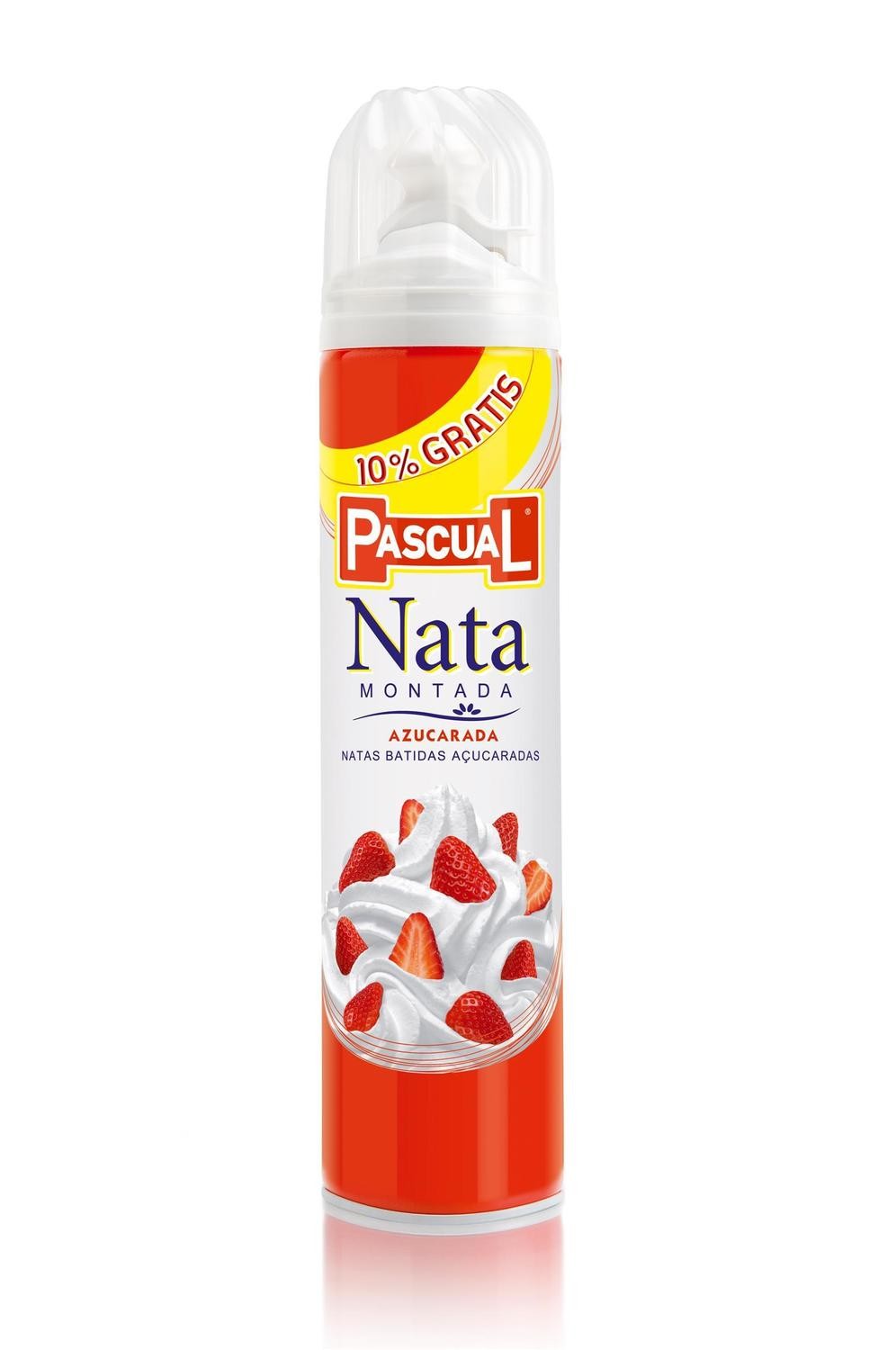 Nata montada azucarada en spray de PASCUAL.