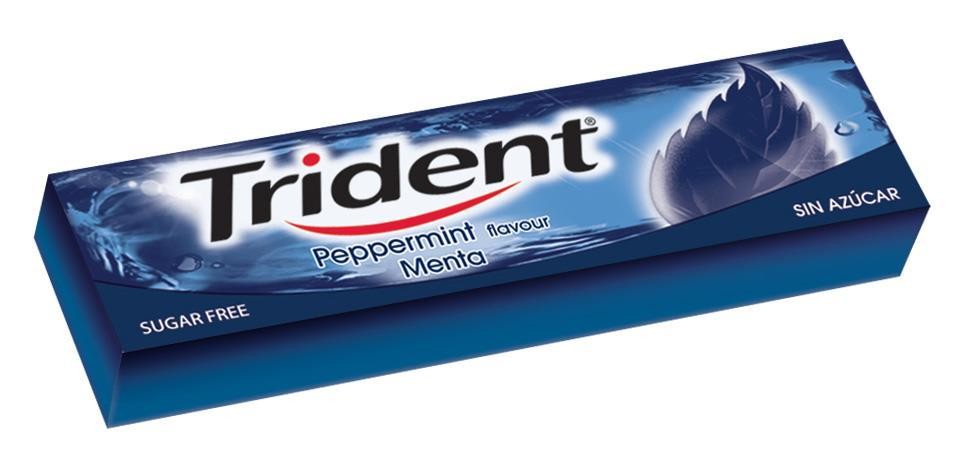 Chicles Trident Menta Sin Azúcar