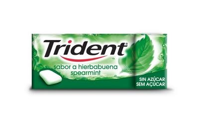 Chicles Grajeas Trident Sabor Hierbabuena Sin Azúcar