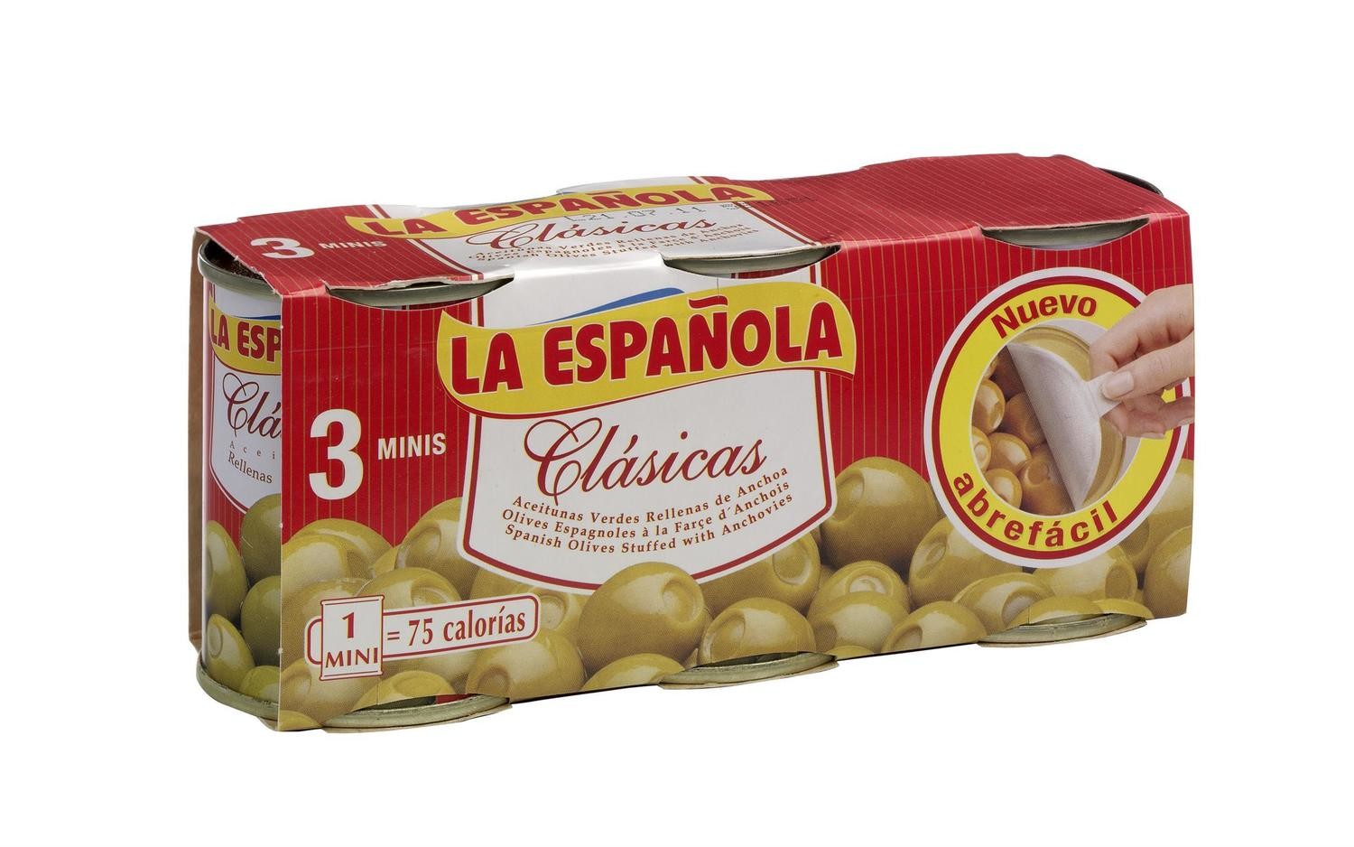Aceitunas verdes rellenas de anchoa clásicas LA ESPAÑOLA.