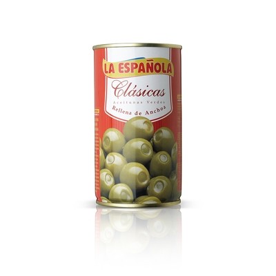 Aceitunas verdes rellenas de anchoa clásicas LA ESPAÑOLA.