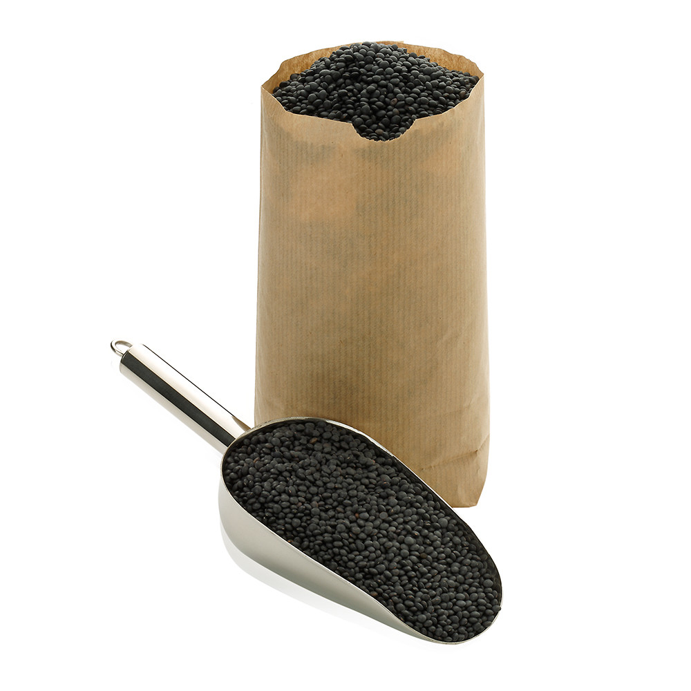 Lenteja caviar.