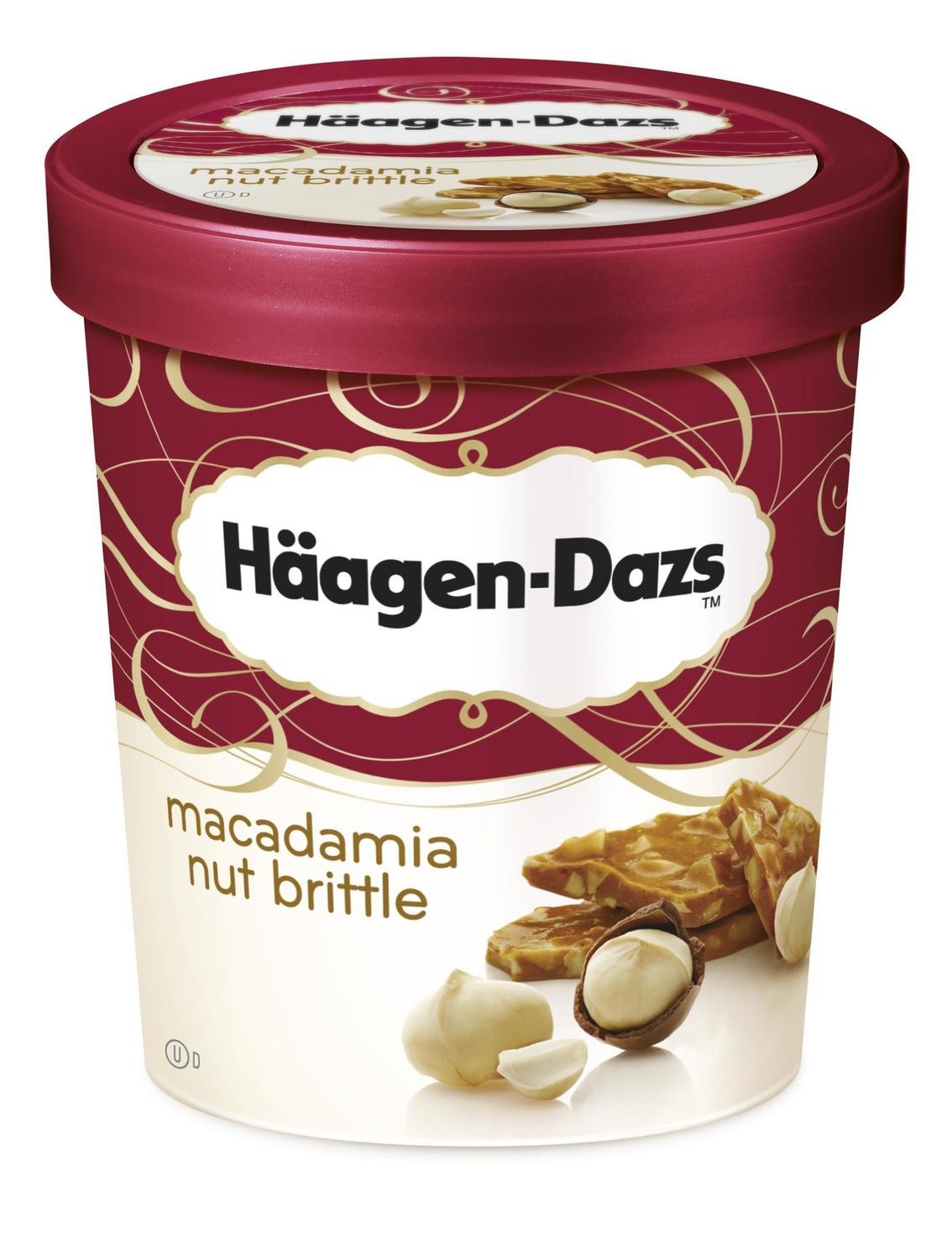 Tarrina de helado sabor nuez de Macadamia HÄAGEN-DAZS.
