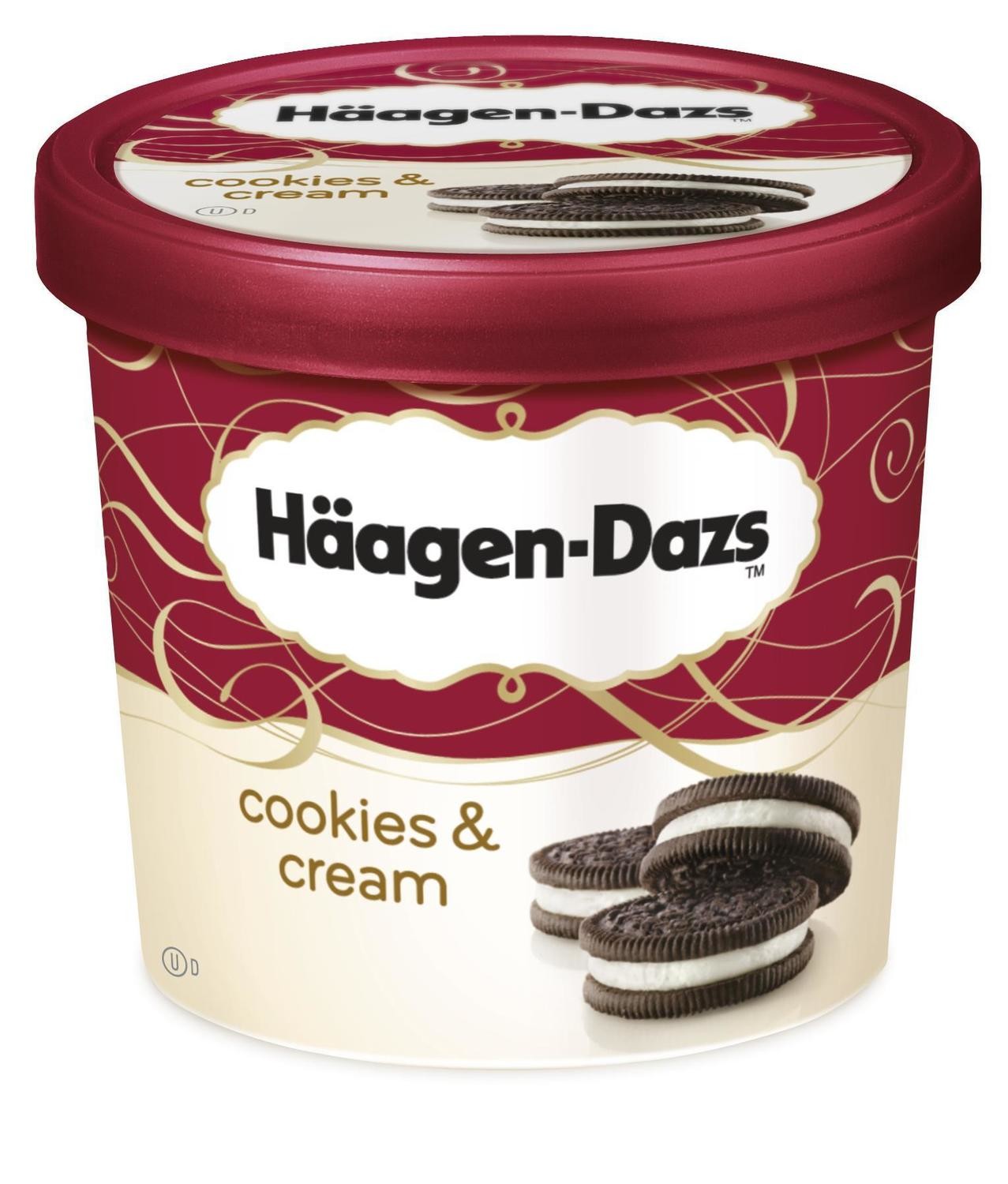Helado Häagen-Dazs Cookies &amp; Cream Mini Cup