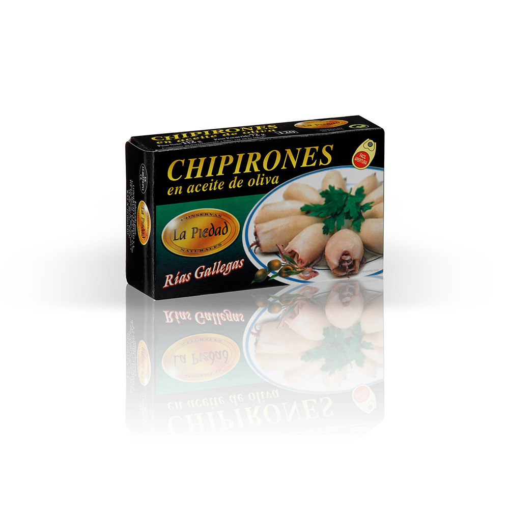 Chipirones en aceite de oliva LA PIEDAD.