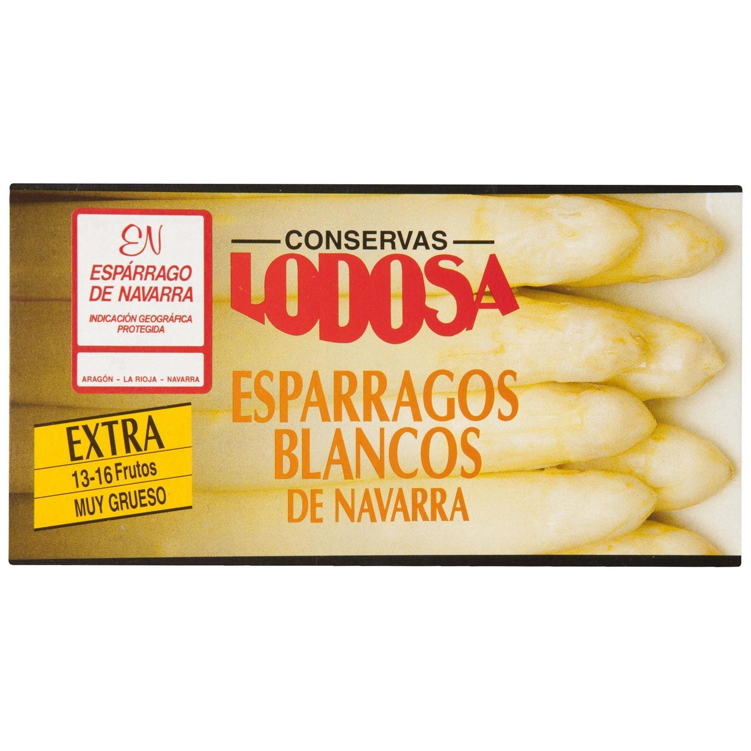 Espárragos blancos gordos de Navarra LODOSA (13-16 frutos).