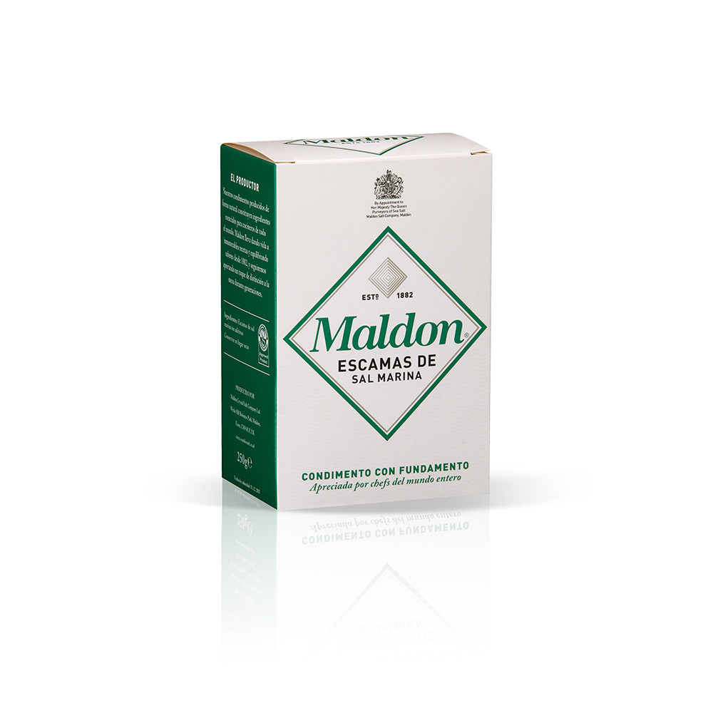 Escamas de sal marina MALDON (250 gramos).