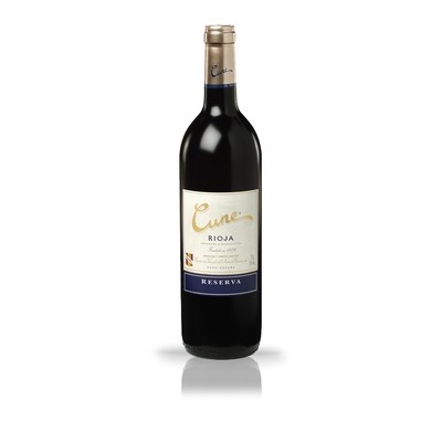 Vino tinto reserva D.O. Rioja CUNE, 75 cl.